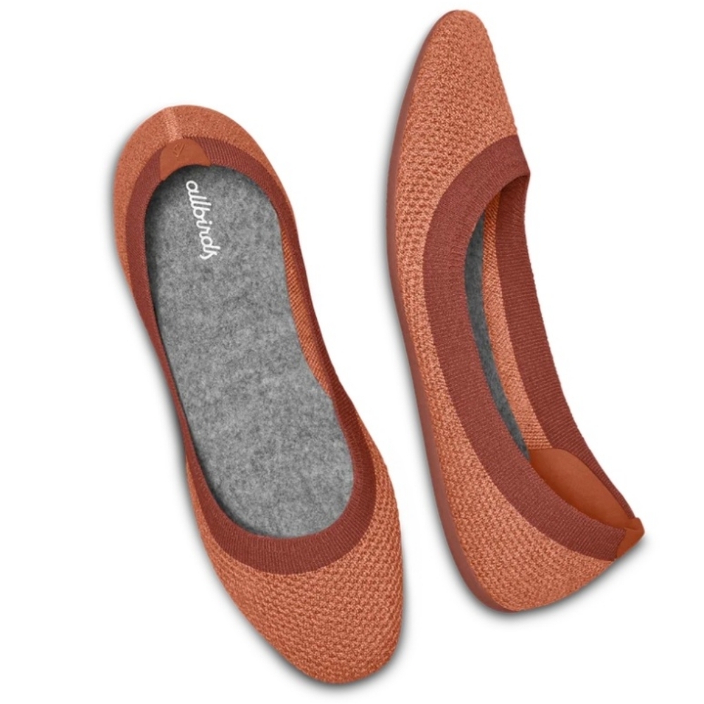 Allbird Tree Breezer Women's Slip On Flats in Sunkissed Red, Size W8.5